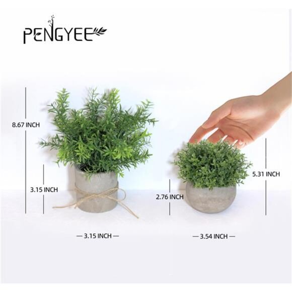 4Pcs Small Fake Plants for Home Decor, Artificial Plants Indoor, Faux Plants - Picture 4 of 7